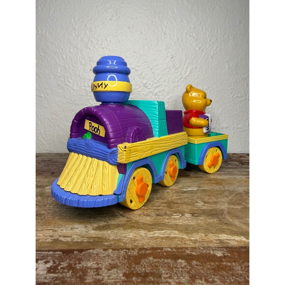 Vintage Mega Bloks Winnie the Pooh Musical Railway Train and Carriage